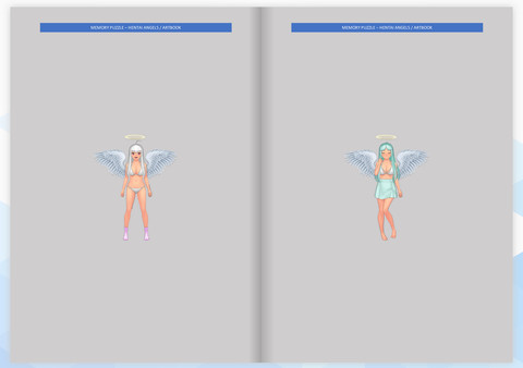 скриншот Memory Puzzle - Hentai Angels ArtBook 0
