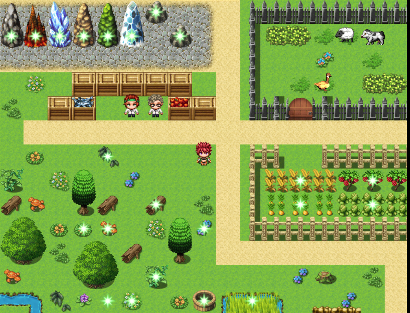 Item synthesis and dungeon exploration #7