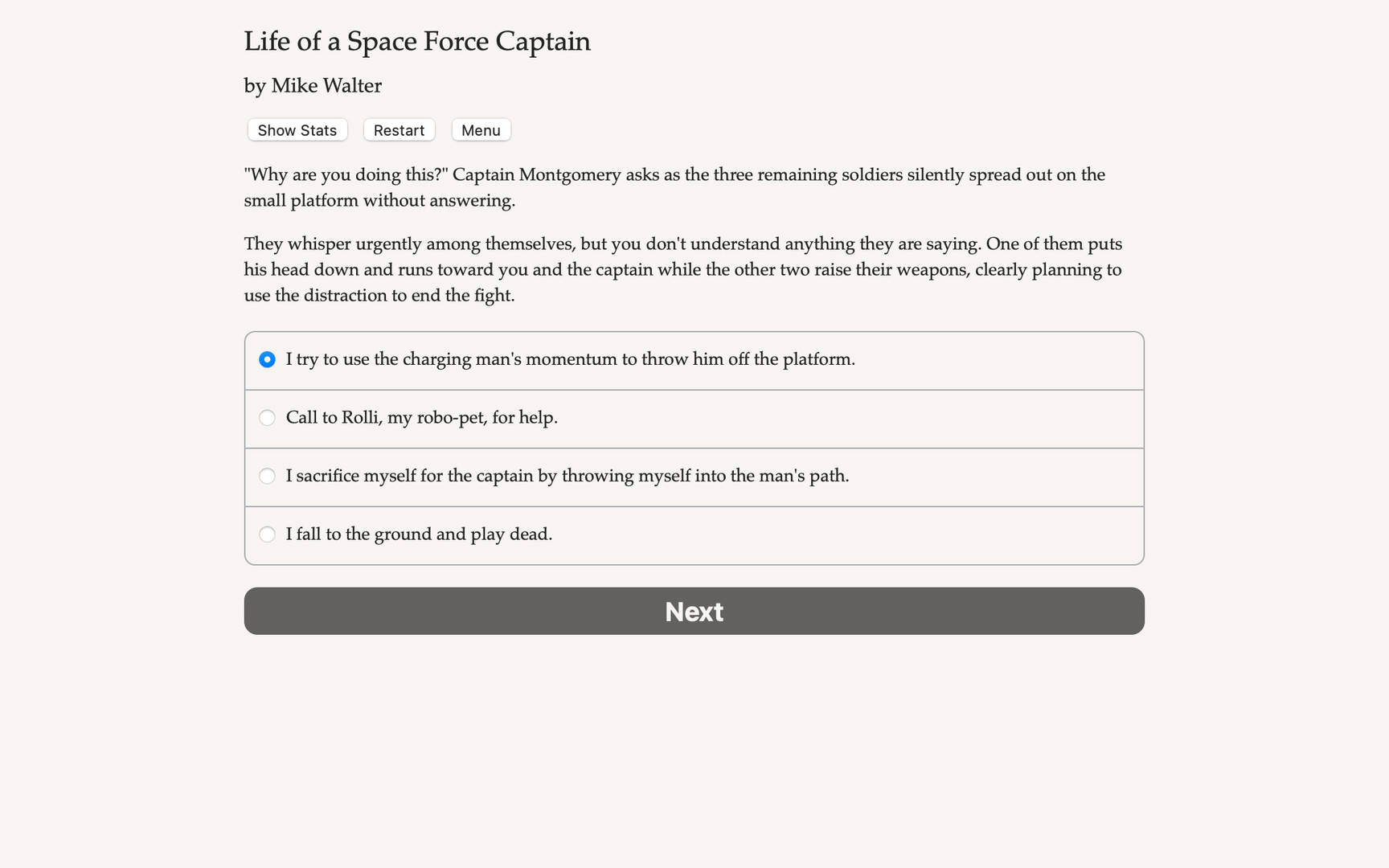 Life of a Space Force Captain Demo #2