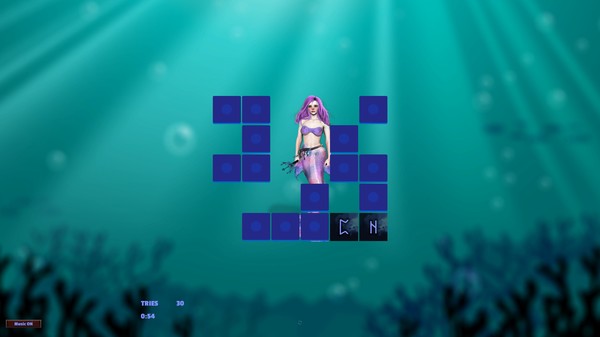 скриншот Memory Puzzle - Mystery Mermaids 0