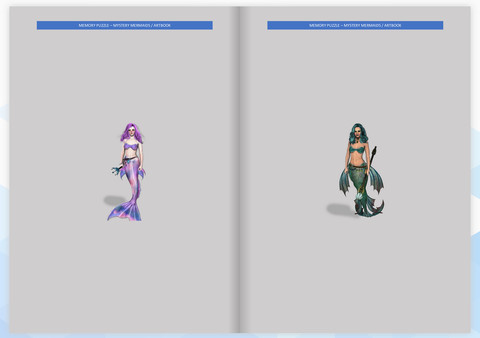 скриншот Memory Puzzle - Mystery Mermaids ArtBook 0