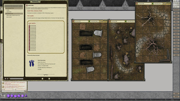 скриншот Fantasy Grounds - GameMastery Map Pack: Graveyard 2