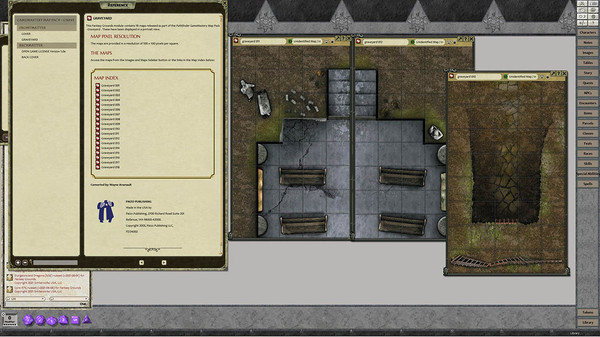 скриншот Fantasy Grounds - GameMastery Map Pack: Graveyard 1