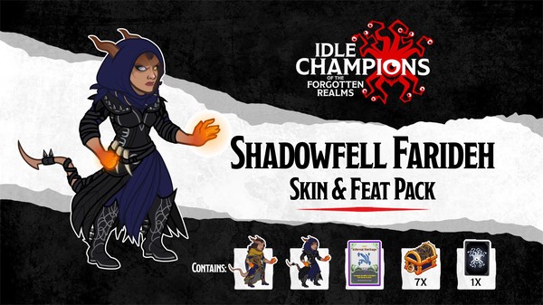 Idle Champions - Shadowfell Farideh Skin & Feat Pack