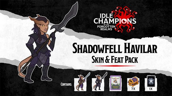 скриншот Idle Champions - Shadowfell Havilar Skin & Feat Pack 0