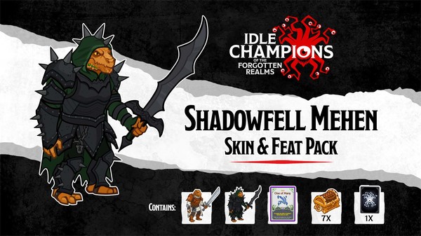 скриншот Idle Champions - Shadowfell Mehen Skin & Feat Pack 0