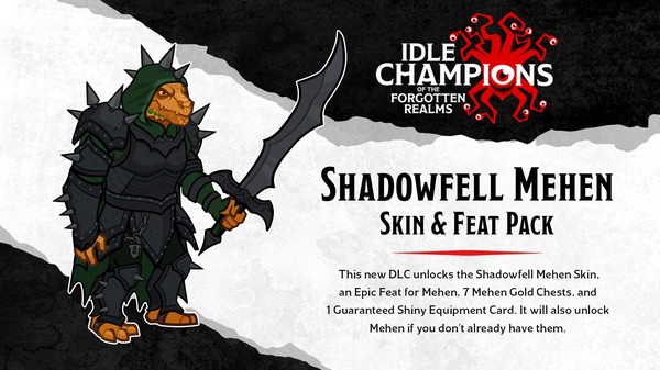 скриншот Idle Champions - Shadowfell Mehen Skin & Feat Pack 1