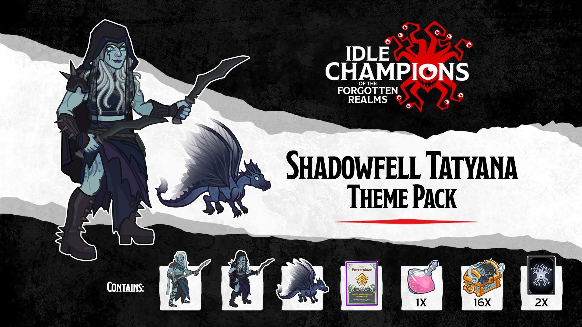 Idle Champions - Shadowfell Tatyana Theme Pack Featured Screenshot #1