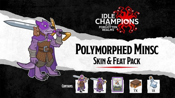 Idle Champions - Polymorphed Minsc Skin & Feat Pack