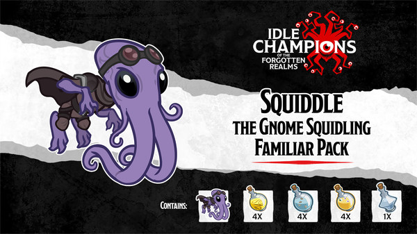 Idle Champions - Squiddle the Gnome Squidling Familiar Pack