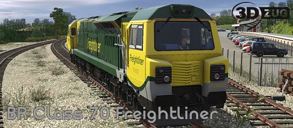 Trainz 2022 DLC - British Rail Class 70 - Freightliner for steam
