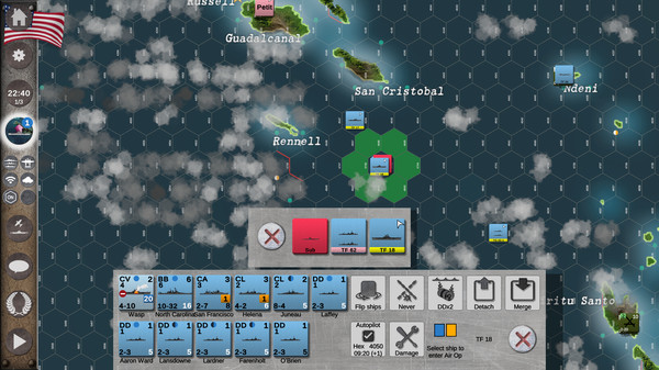 скриншот Carrier Battles - Submarines & Torpedo Alley scenario Sep 42 2