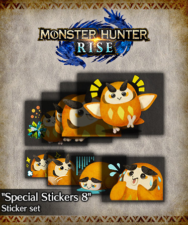 Monster Hunter Rise - &quot;Special Stickers 8&quot; sticker set