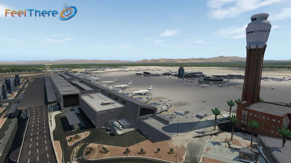 скриншот X-Plane 11 - Add-on: FeelThere - KLAS - Las Vegas International Airport 5
