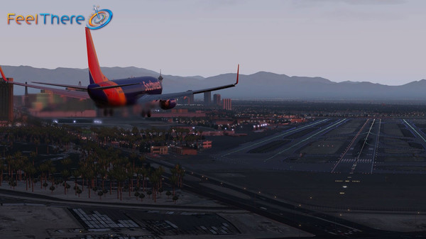 скриншот X-Plane 11 - Add-on: FeelThere - KLAS - Las Vegas International Airport 4