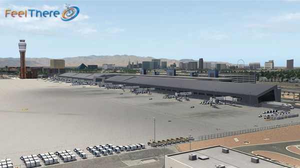 скриншот X-Plane 11 - Add-on: FeelThere - KLAS - Las Vegas International Airport 0