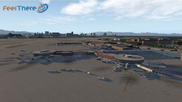 скриншот X-Plane 11 - Add-on: FeelThere - KLAS - Las Vegas International Airport 1