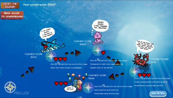 скриншот A lost jellyfish: Return to its parents 0