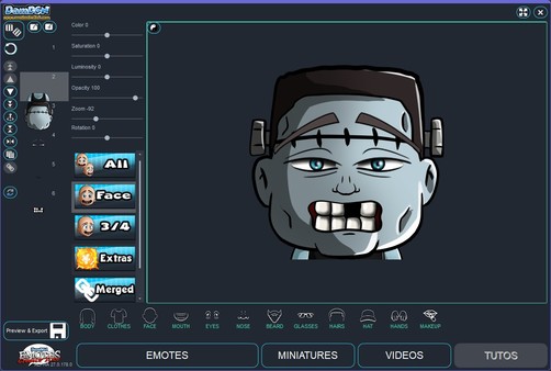 скриншот Emotes creator tool - Content + 1