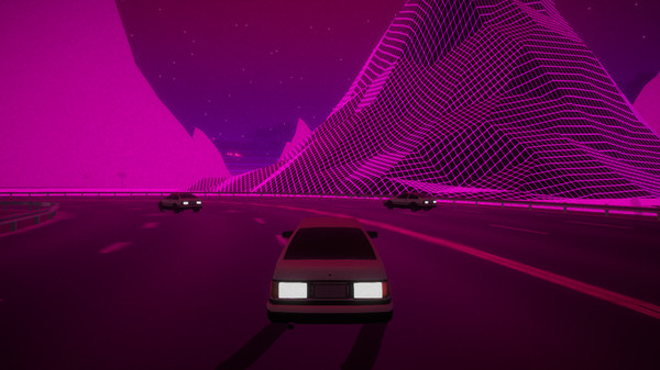 Скриншот из RetroDrift: Retrowave Online Road