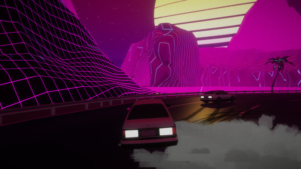 Скриншот из RetroDrift: Retrowave Online Road