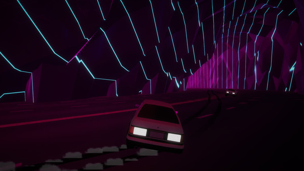 Скриншот из RetroDrift: Retrowave Online Road