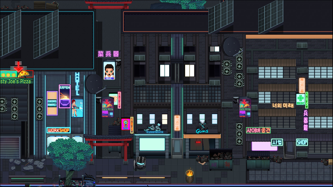 RPG Maker MZ - Winlu Cyberpunk Tileset - Exterior #2