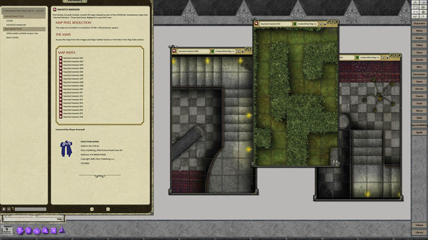 скриншот Fantasy Grounds - GameMastery Map Pack: Haunted Mansion 1