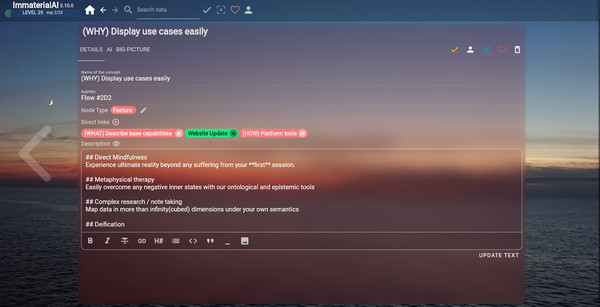 Скриншот из ImmaterialAI