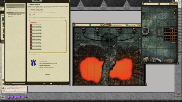 скриншот Fantasy Grounds - GameMastery Map Pack: Dungeon Chambers 2