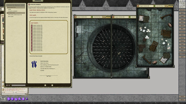 скриншот Fantasy Grounds - GameMastery Map Pack: Dungeon Chambers 1