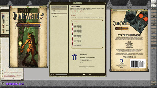 скриншот Fantasy Grounds - GameMastery Map Pack: Dungeon Chambers 4