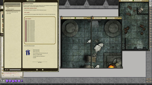 скриншот Fantasy Grounds - GameMastery Map Pack: Dungeon Chambers 0