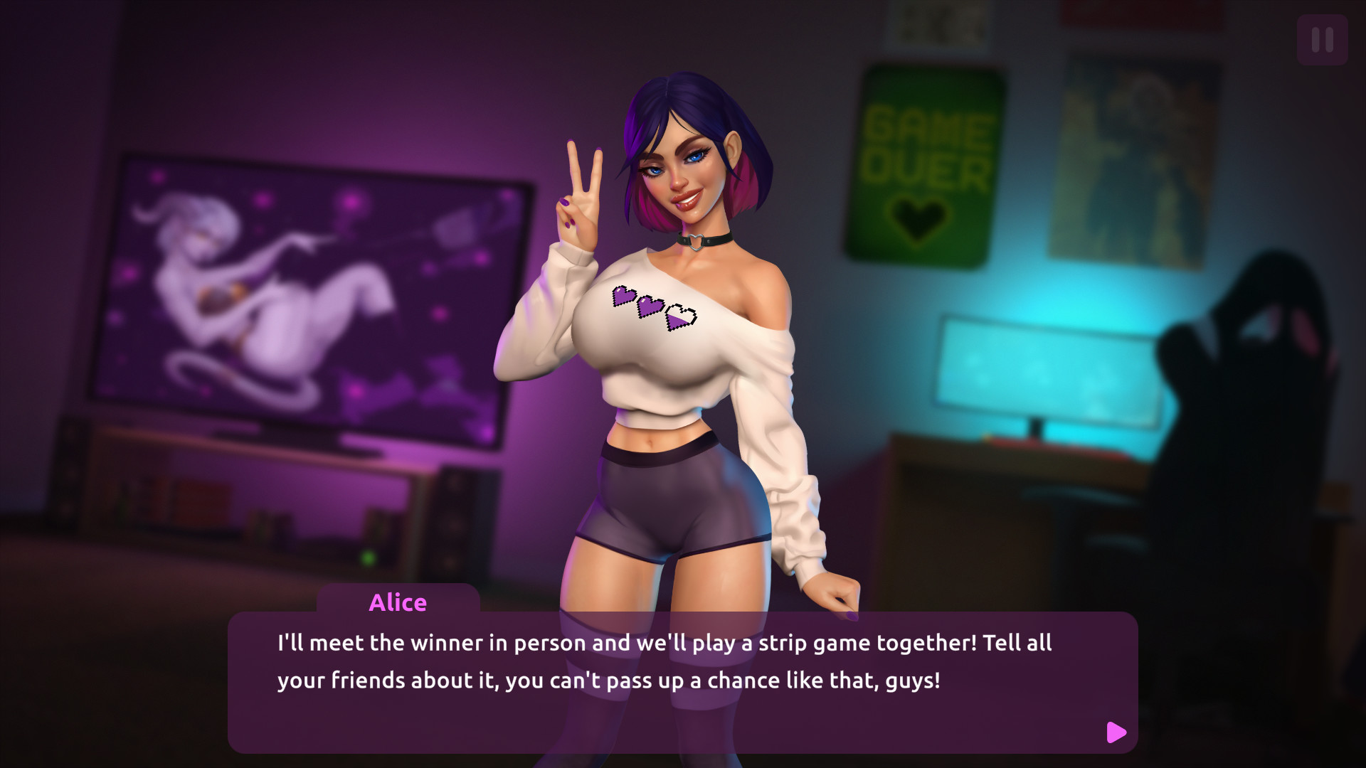 Dream Girlfriend: Twitch Thot 18+ π PC gameplay screenshot 1 of 6
