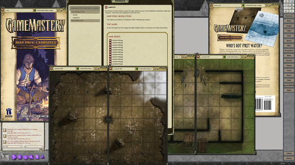 скриншот Fantasy Grounds - Pathfinder RPG - GameMastery Map Pack: Campsites 4