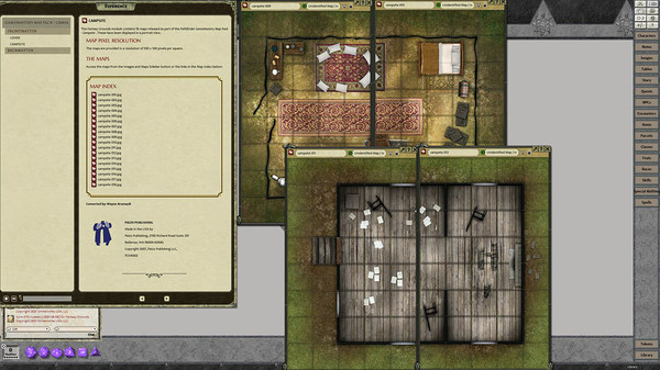 скриншот Fantasy Grounds - Pathfinder RPG - GameMastery Map Pack: Campsites 1