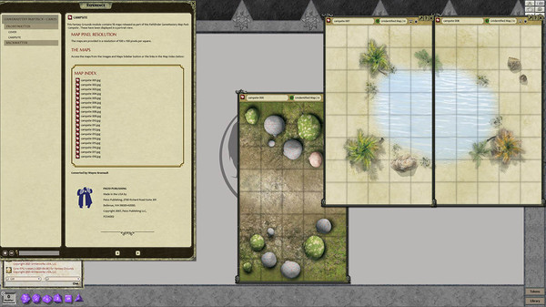 скриншот Fantasy Grounds - Pathfinder RPG - GameMastery Map Pack: Campsites 0