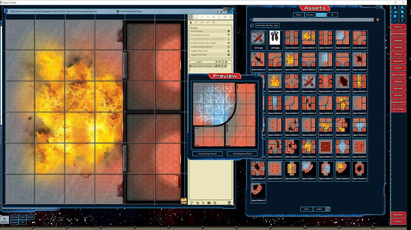 Fantasy Grounds - Starfinder FlipTiles - Space Station Emergency Expansion