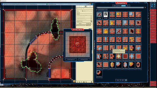 Free Fantasy Grounds - Starfinder FlipTiles - Space Station Emergency Expansion