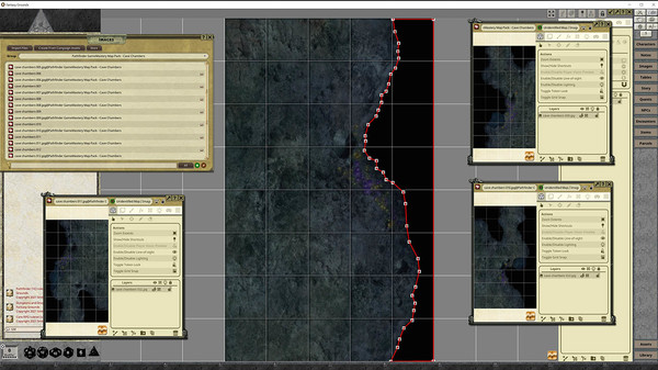 скриншот Fantasy Grounds - Pathfinder RPG - GameMastery Map Pack: Cave Chambers 0