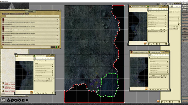 скриншот Fantasy Grounds - Pathfinder RPG - GameMastery Map Pack: Cave Chambers 2