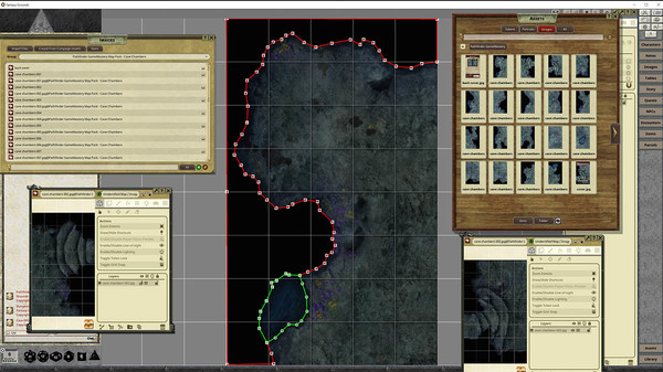 скриншот Fantasy Grounds - Pathfinder RPG - GameMastery Map Pack: Cave Chambers 4