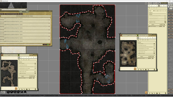 скриншот Fantasy Grounds - Pathfinder RPG - GameMastery Map Pack: Caverns 0