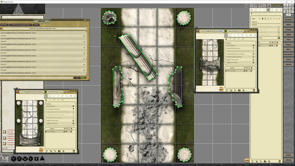 скриншот Fantasy Grounds - Pathfinder RPG - GameMastery Map Pack: Ruins 3