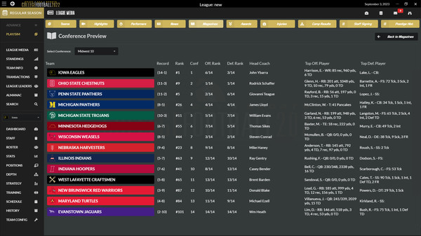 скриншот Draft Day Sports: College Football 2022 5