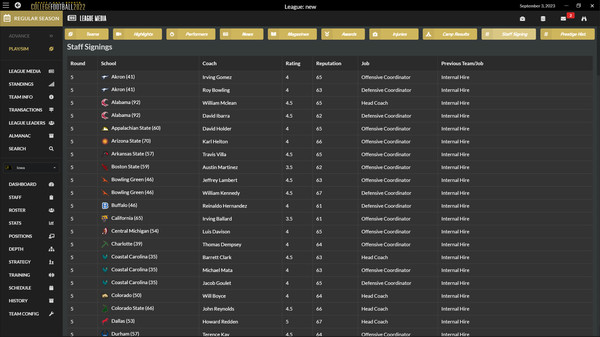 Скриншот из Draft Day Sports: College Football 2022