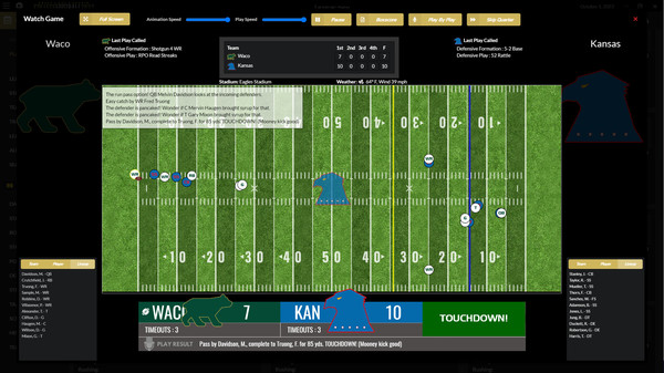 Скриншот из Draft Day Sports: College Football 2022