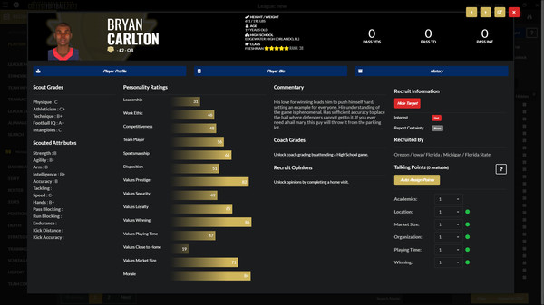 Скриншот из Draft Day Sports: College Football 2022