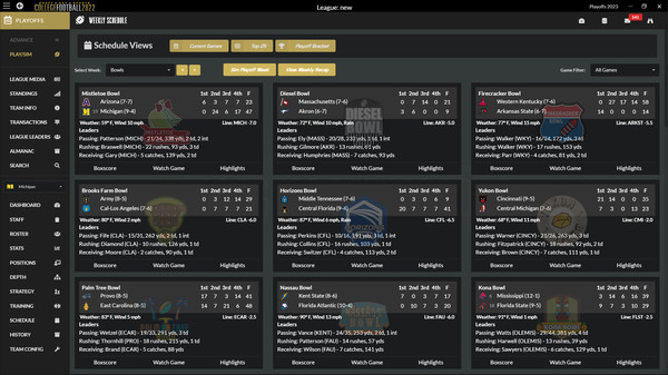 Скриншот из Draft Day Sports: College Football 2022