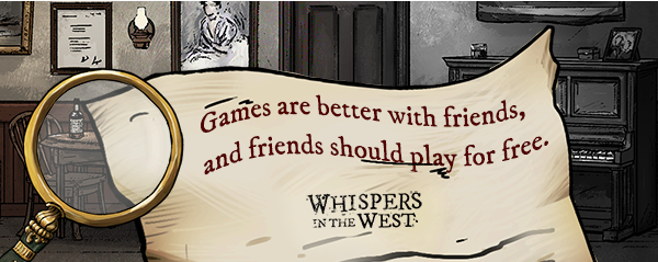 Save 10% on Whispers in the West - Co-op Murder Mystery on Steam